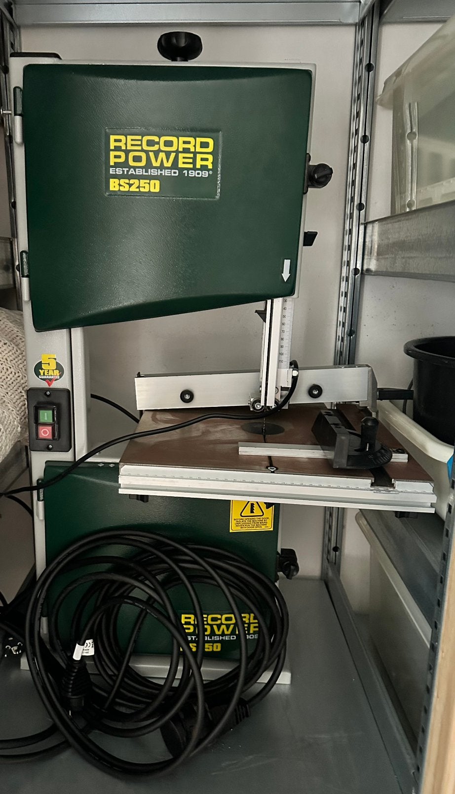 Zeer mooi RecordPower Lintzaag, Ophalen, 70 mm of meer, Zo goed als nieuw, Lintzaag
