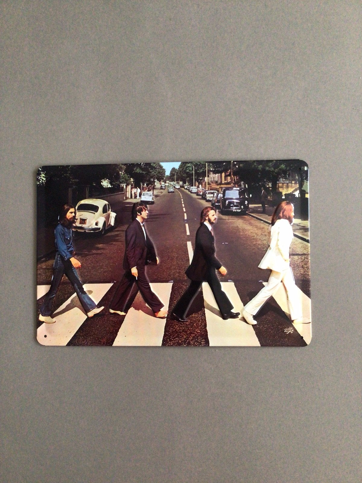The Beatles metalen afbeelding, nieuw, Huis en Inrichting, Woonaccessoires | Schilderijen, Tekeningen en Foto's, Minder dan 50 cm