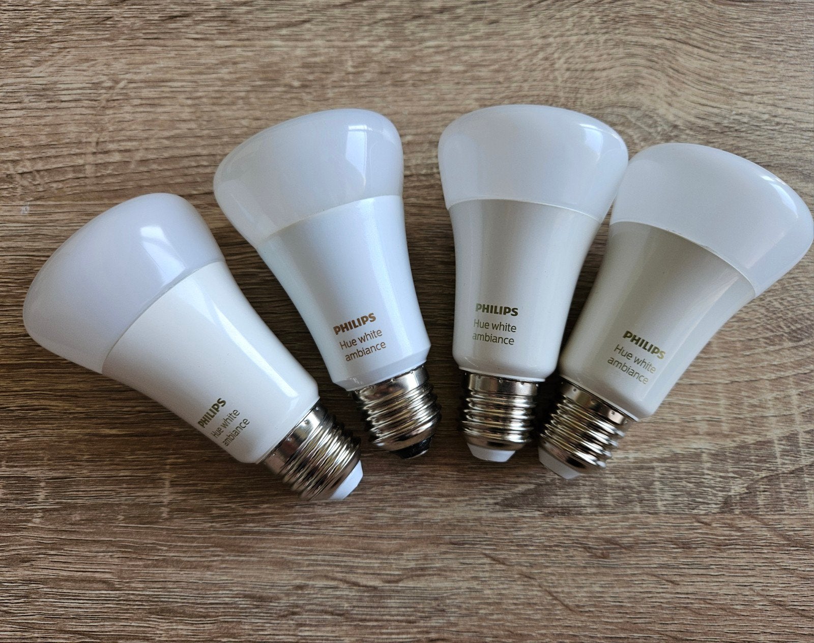 4x Philips Hue White Ambiance E27 LED Lampen - 806 Lumen, Huis en Inrichting, Lampen | Losse lampen, Led-lamp, 60 watt of meer