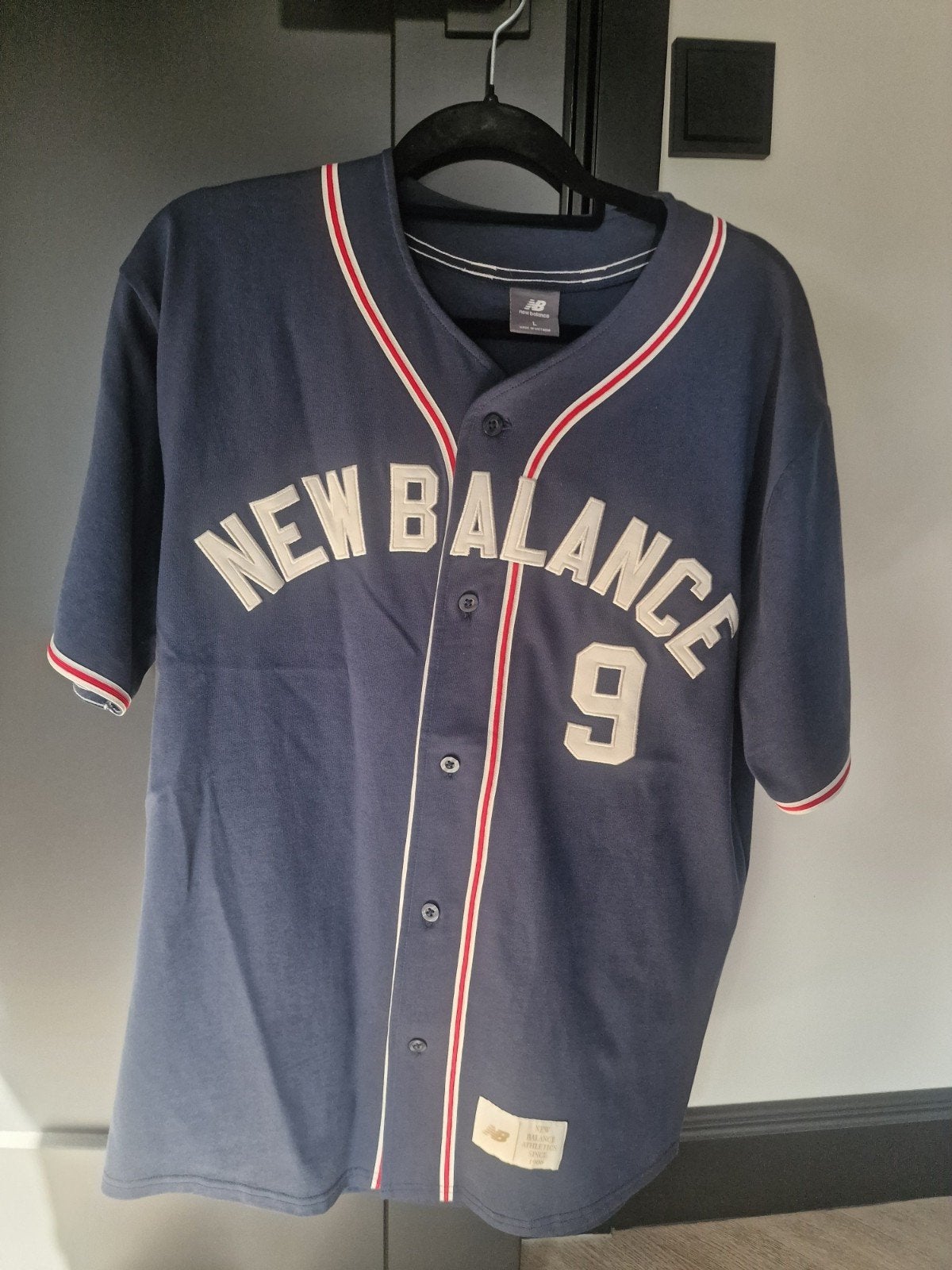 New Balance Baseball Shirt - Maat L, Kleding | Heren, Overige Herenkleding, Zo goed als nieuw, Ophalen of Verzenden