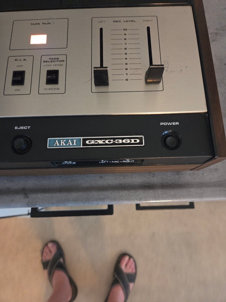 Akai GXC-36D stereo cassettedeck Vintage (1973), Ophalen, Enkel, Akai, Tape counter
