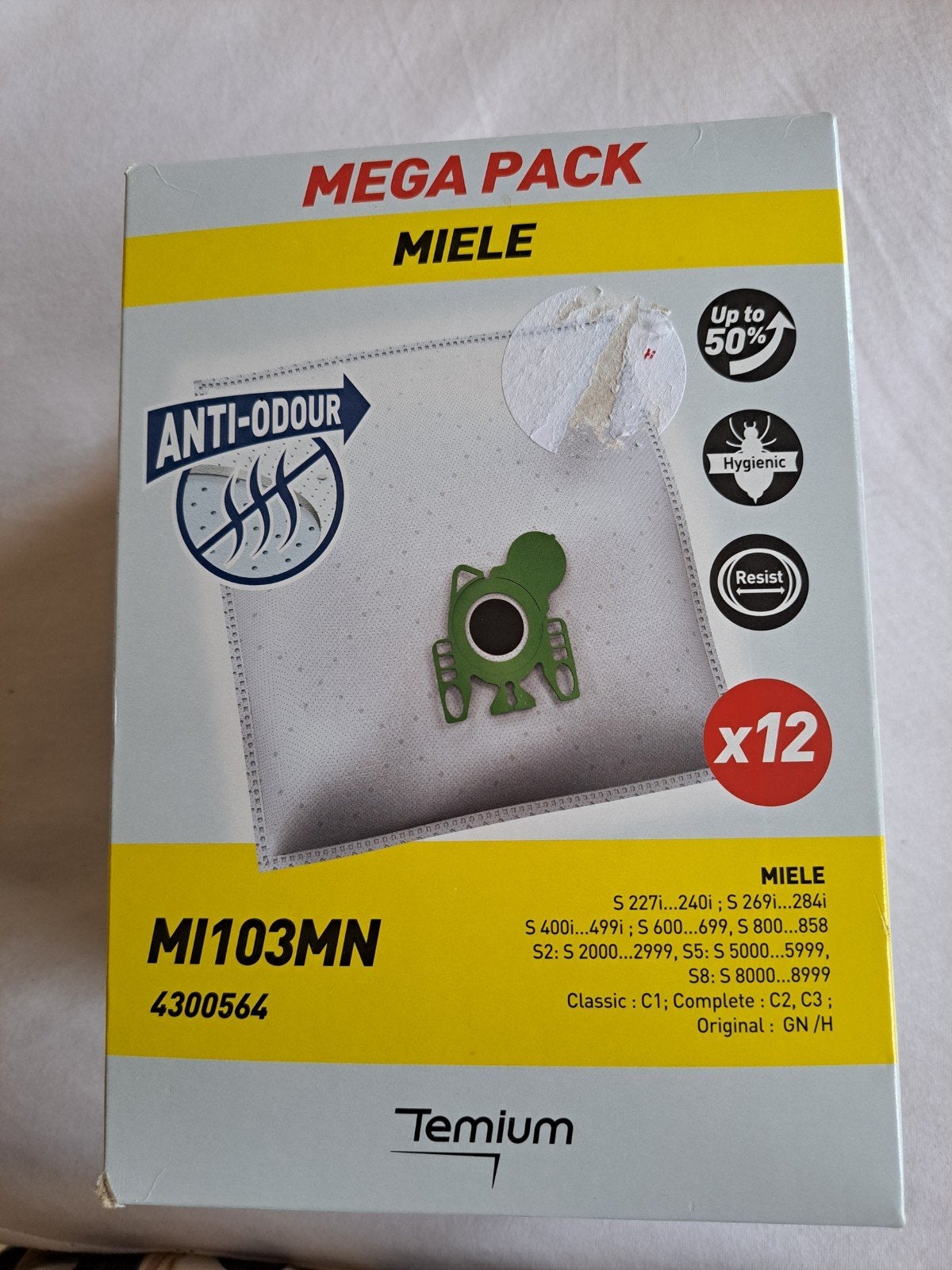 Miele Mega Pack Stofzuigerzakken - MI103MN (12 stuks), Witgoed en Apparatuur, Stofzuigers, Nieuw, Overige typen, Miele, Geschikt voor huisdieren