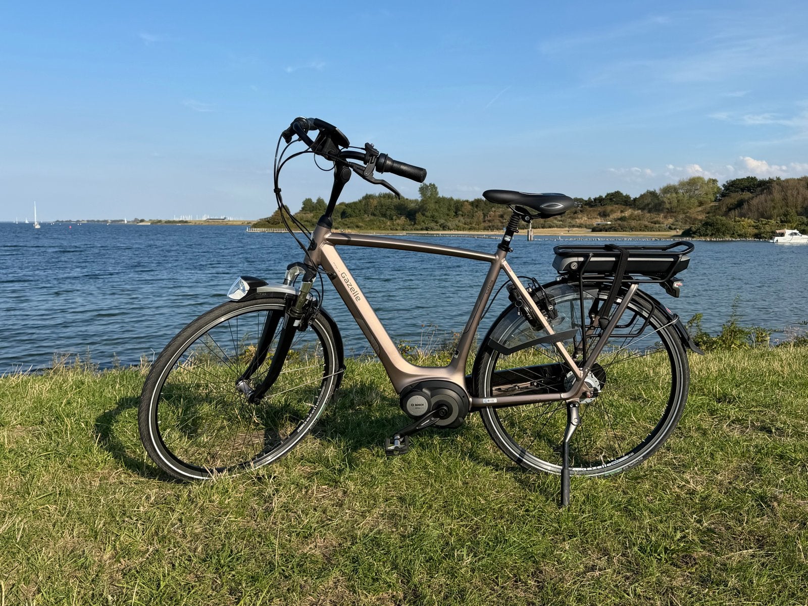 Gazelle Orange C8 Hybrid Heren 57 - Z.G.A.N. 511km, Ophalen of Verzenden, Zo goed als nieuw, 50 km per accu of meer, 55 tot 59 cm