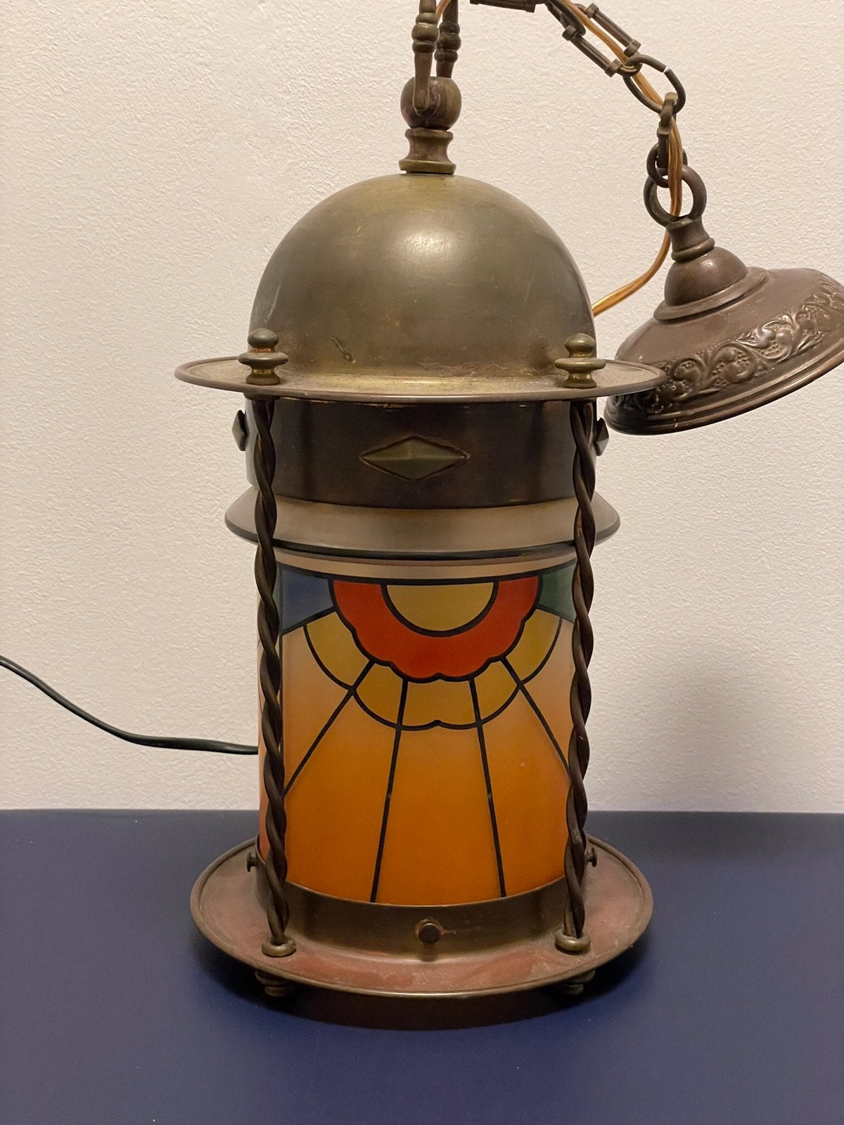 Lamp / hanglamp / hallamp / ganglamp, Antiek en Kunst, Ophalen of Verzenden