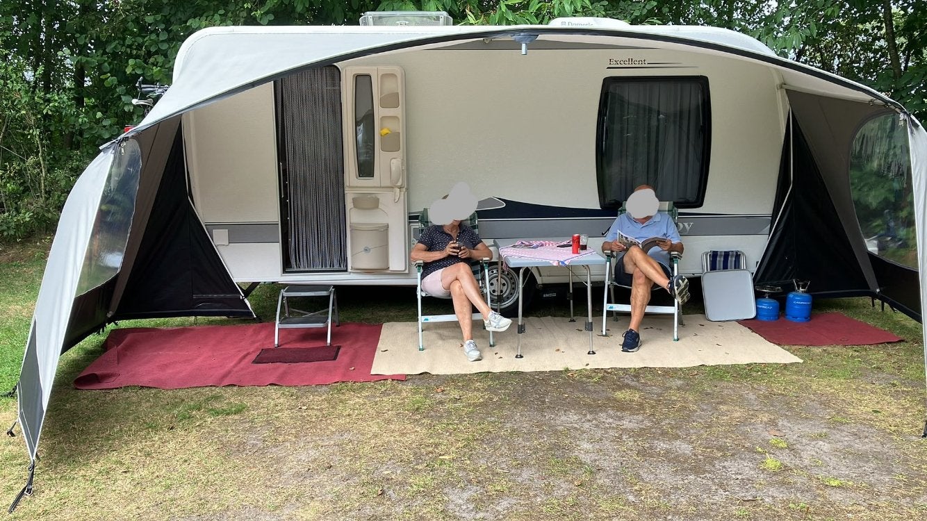 Boogluifel Unico Verona omloopmaat 13.1, Caravans en Kamperen, Voortenten en Luifels, Ophalen, Gebruikt