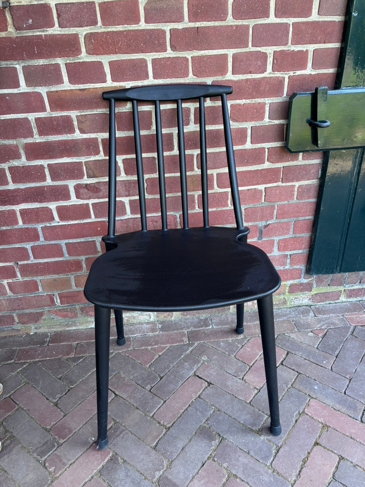 Keukenstoelen x4, Huis en Inrichting, Stoelen, Ophalen, Kunststof, Gebruikt, Zwart