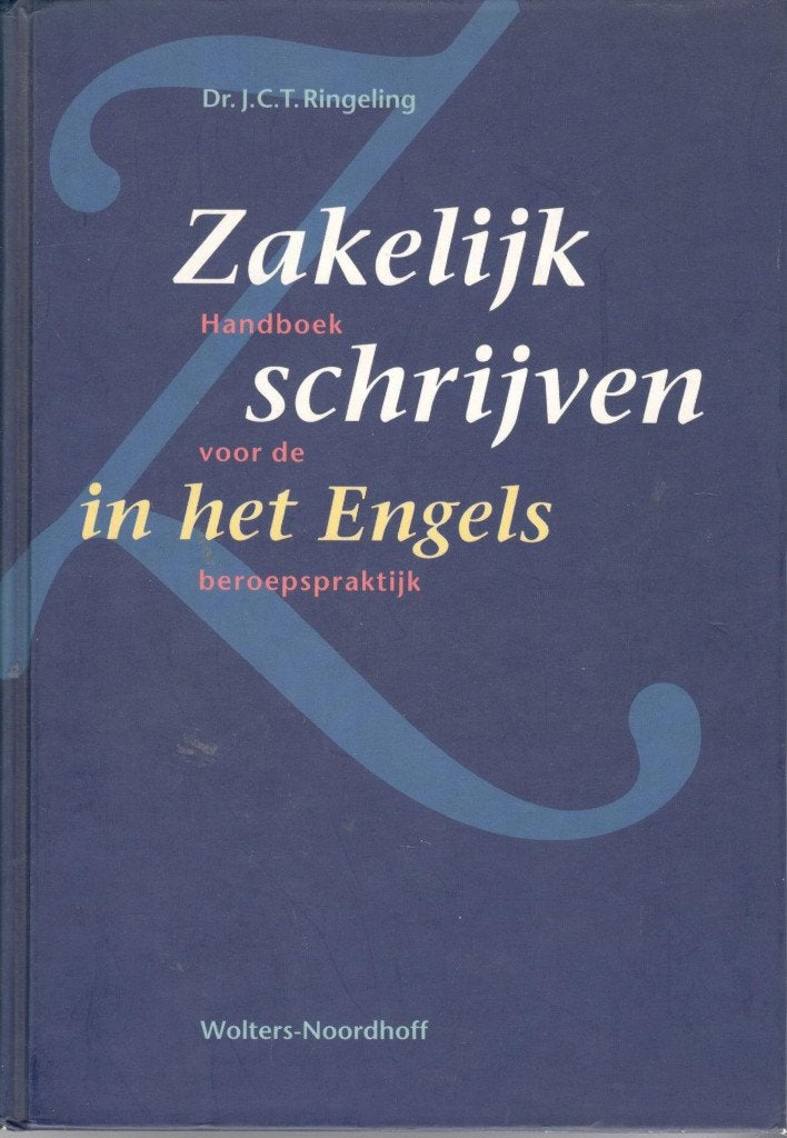 Ringeling - Zakelijk schrijven in het Engels., Ophalen of Verzenden, Alpha, Zo goed als nieuw, HBO