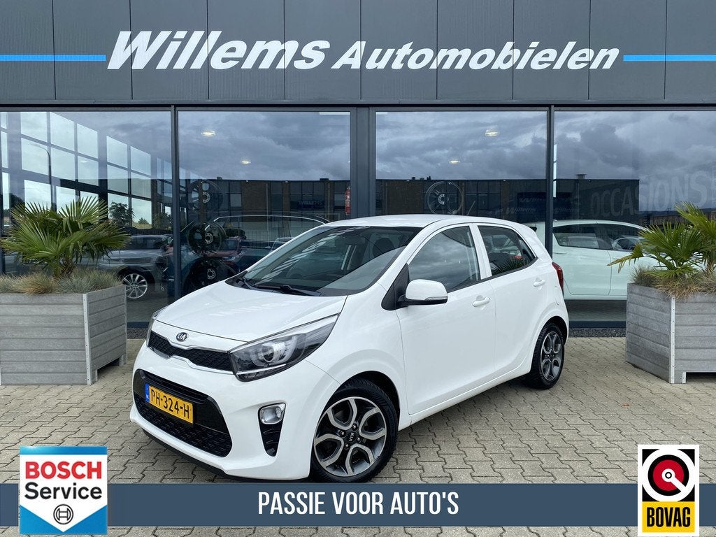 Kia Picanto 1.0 CVVT First Edition App Connect, Cruise Contr, Voorwielaandrijving, Stof, Gebruikt, Euro 6