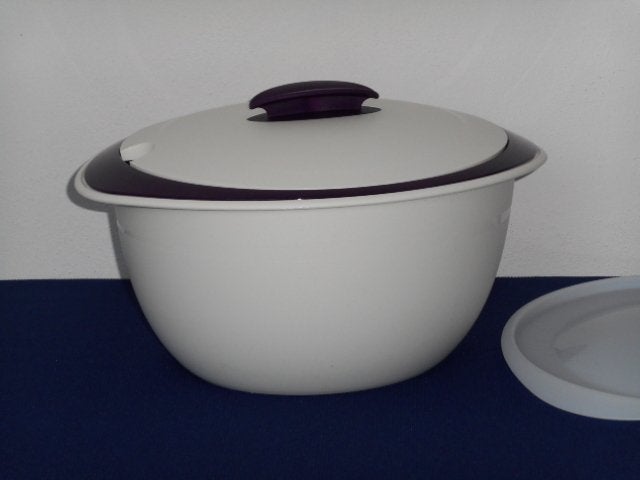 Tupperware Iso Duo Serveerschaal 3,5 L. Blauw, Schaal, Blauw, Magnetronbestendig, Nieuw