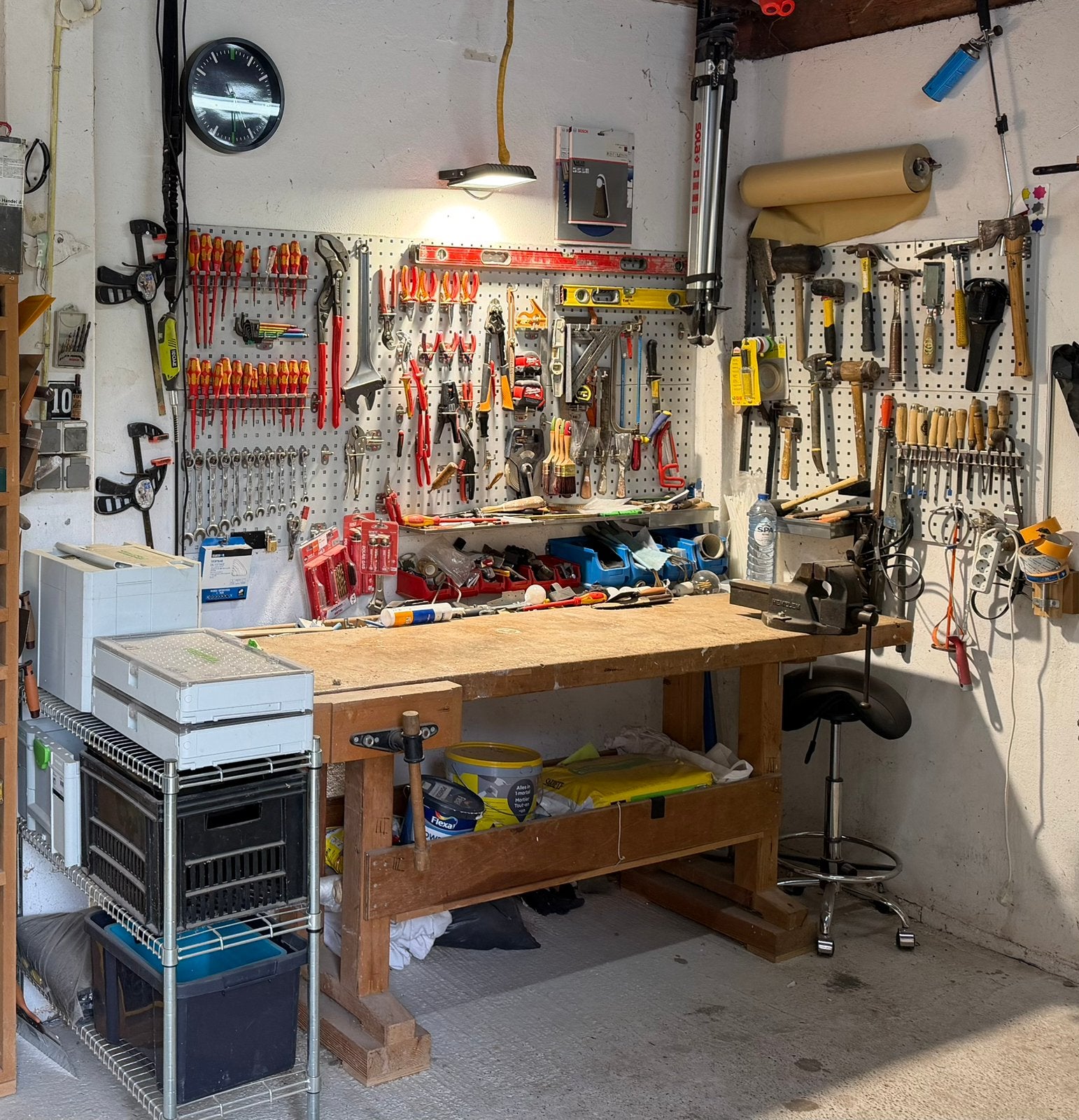 Zgan gereedschapborden met haken / bakken / etc, Ophalen, Zo goed als nieuw, Minder dan 70 cm