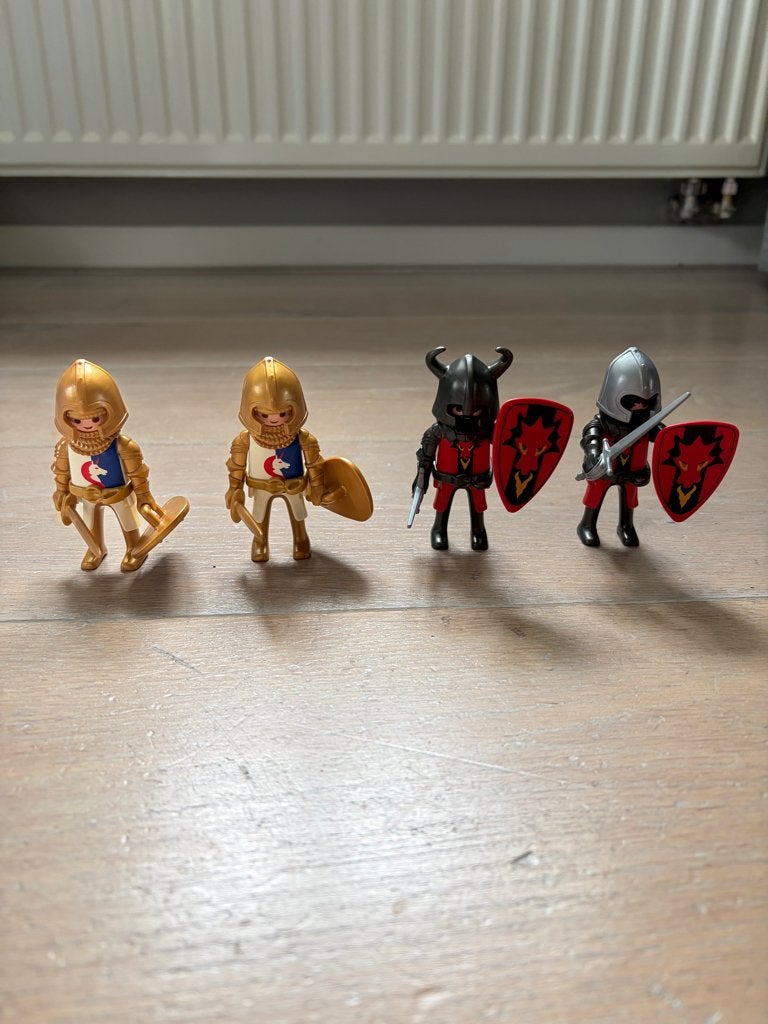 Playmobil duo ridders 5815 x2, Complete set, Ophalen of Verzenden, Zo goed als nieuw, Knights