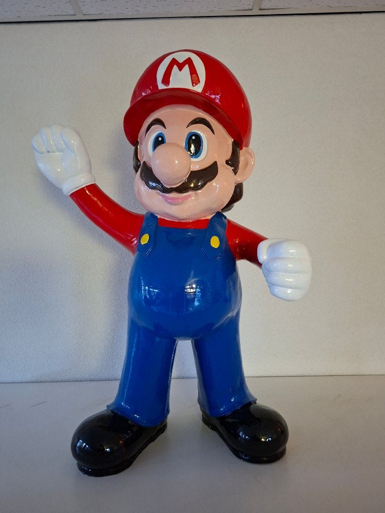 Super mario bros beeld zeer groot 1 meter, Verzamelen, Ophalen, Zo goed als nieuw, Reclamebord