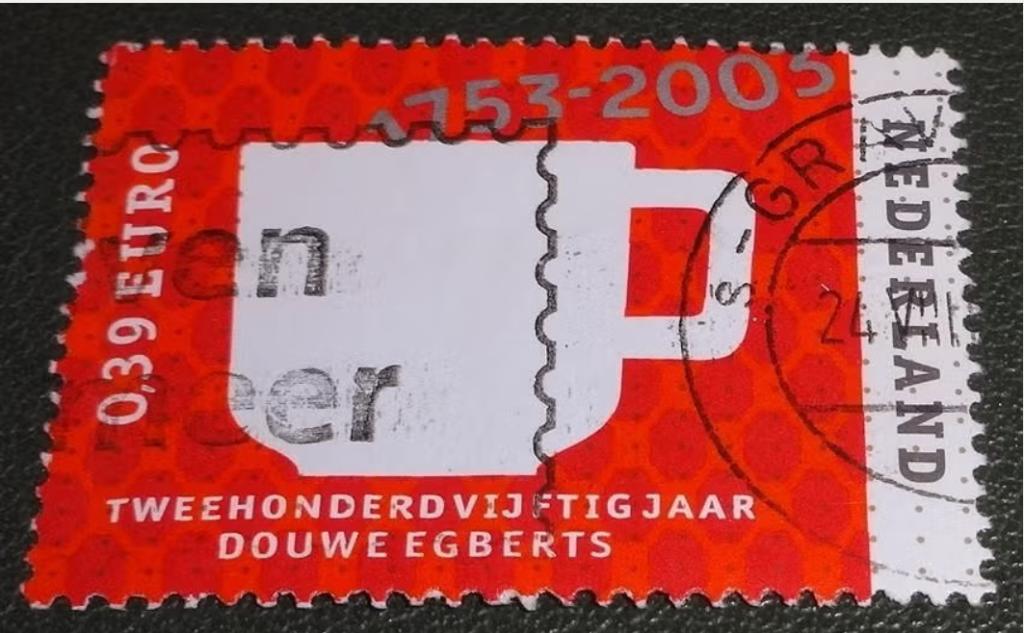 Douwe Egberts - 2192 - 2003 - 250 jaar, Postzegels en Munten, Verzenden, Na 1940, Gestempeld