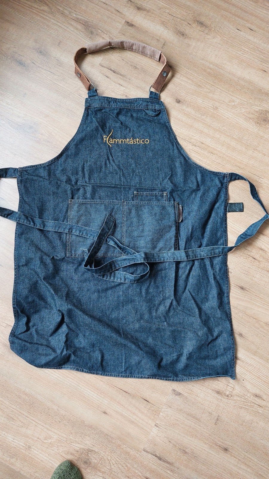 Denim Schort met Leren Details, Ophalen of Verzenden, Nieuw, Flammtástico