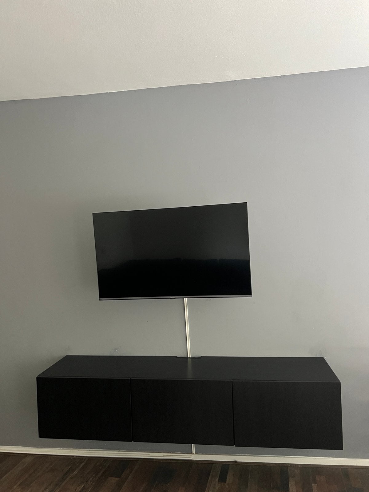 Tv meubel zwart, Ophalen, 150 tot 200 cm, Zo goed als nieuw, Minder dan 100 cm