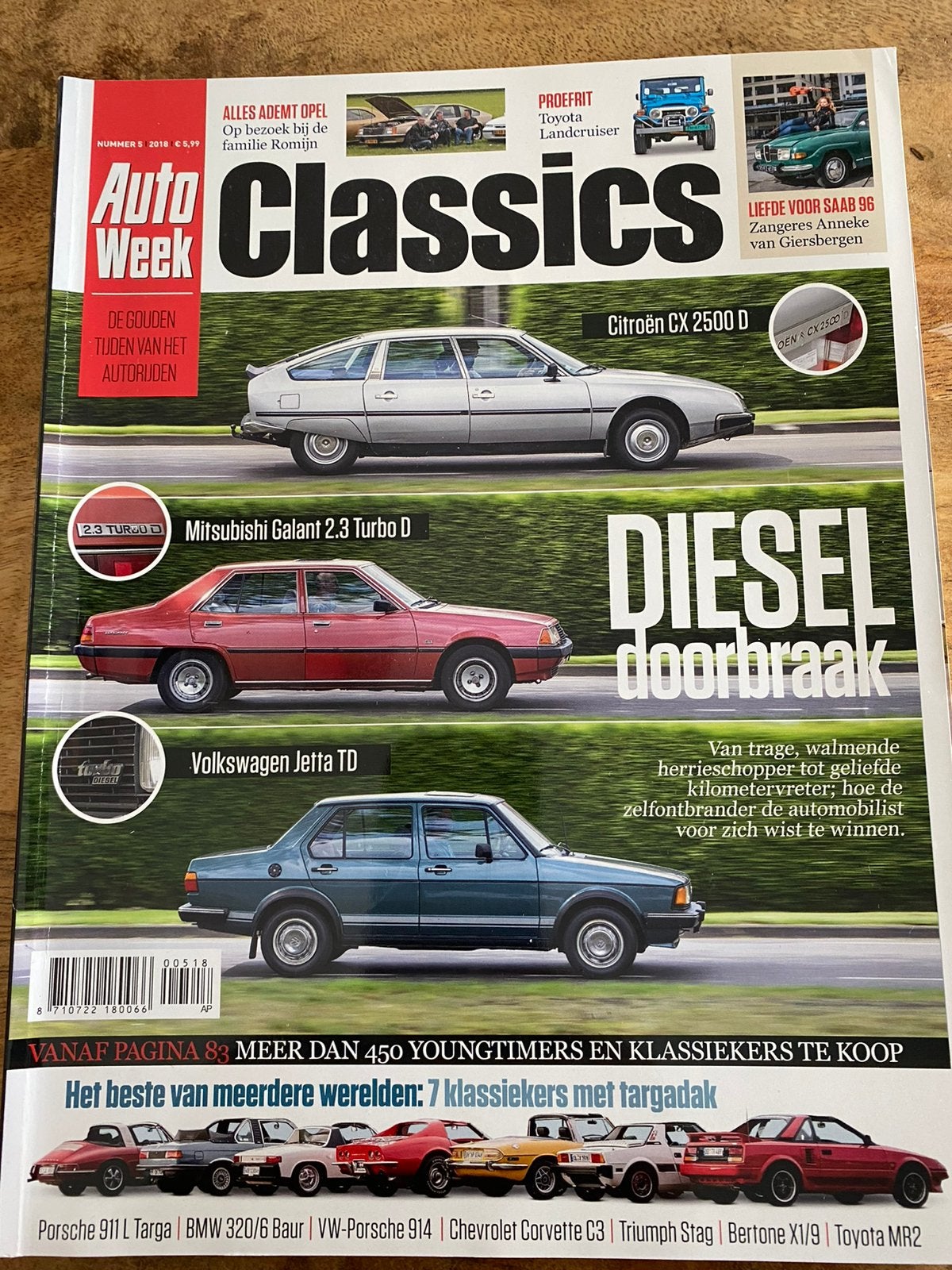 AutoWeek Classics - Diesel doorbraak mei 2018, Ophalen of Verzenden, Zo goed als nieuw, Algemeen