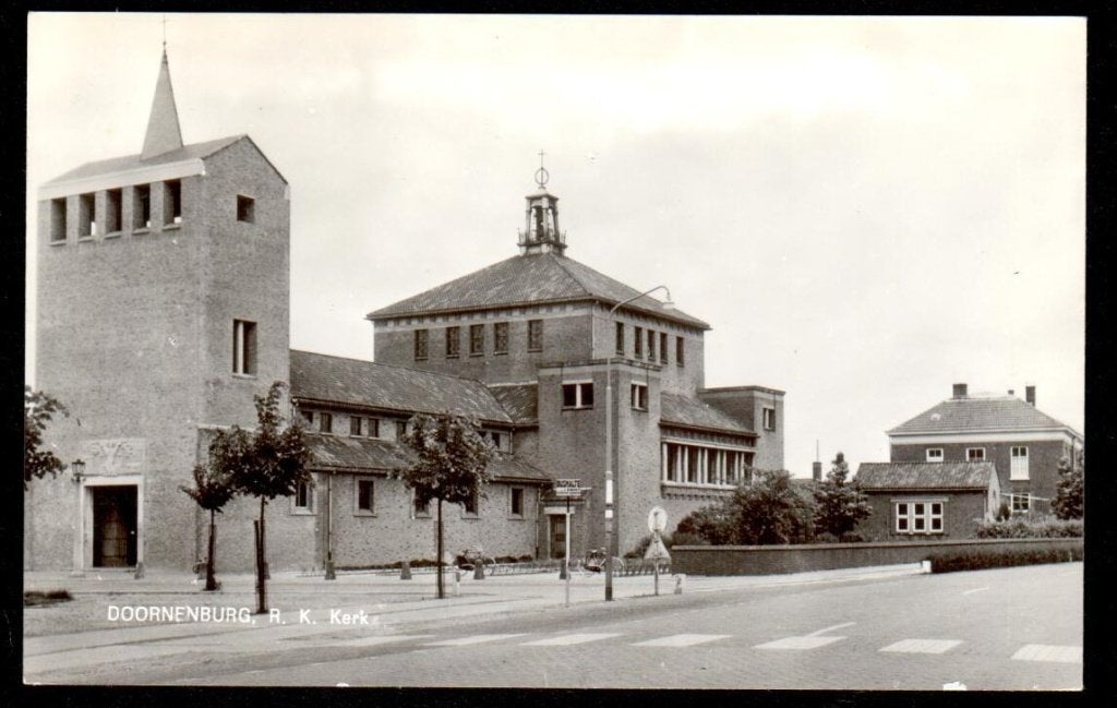 Oude Ansicht - Doornenburg R. K. Kerk - Gld., Verzamelen, Ophalen of Verzenden, 1960 tot 1980, Gelopen, Gelderland