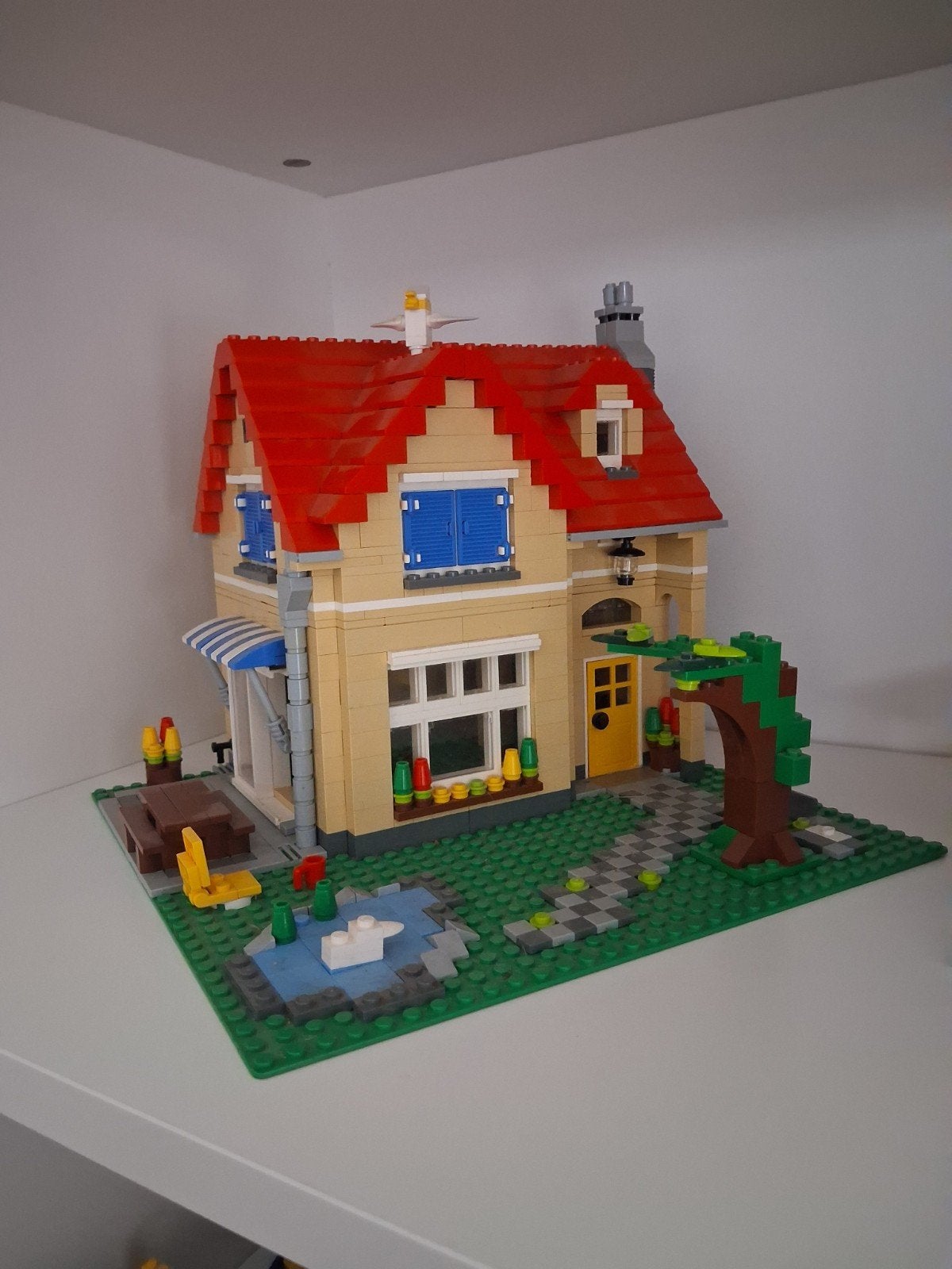 Lego Creator Huis met tuin en vijver 6754, Lego, Ophalen of Verzenden, Zo goed als nieuw, Creator