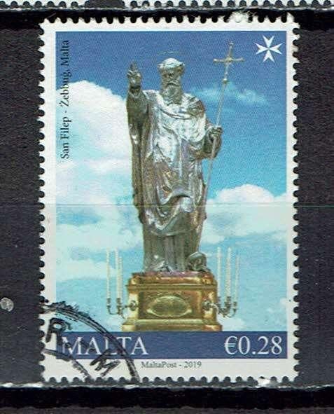 postzegels Malta Maltees feest  (2019), Ophalen of Verzenden, Malta, Gestempeld
