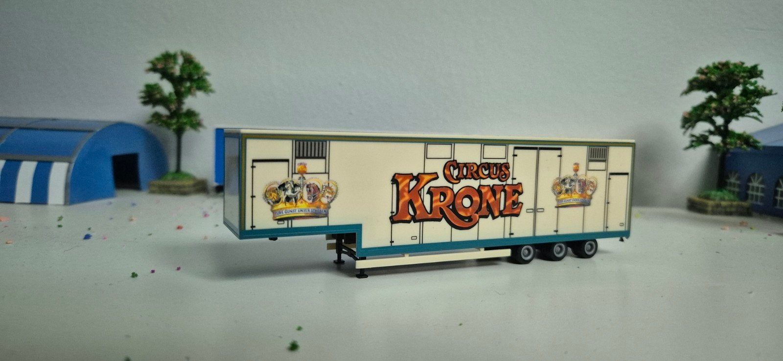 Herpa Circus Krone Olifanten Transport 1:87 Vitrinemodel, Hobby en Vrije tijd, Overige merken, 1:50 of kleiner, Overige typen