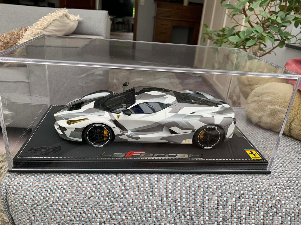 BBR Ferrari La Ferrari (Camo), Hobby en Vrije tijd, Modelauto's | 1:18, Nieuw, Overige merken, Ophalen of Verzenden