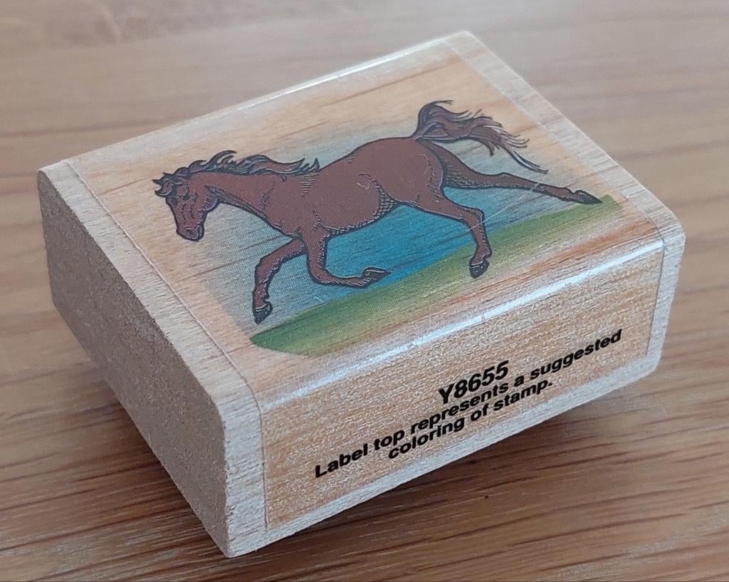 Stamp City stempel - Paard, Hobby en Vrije tijd, Ophalen of Verzenden, Nieuw, Houten stempel