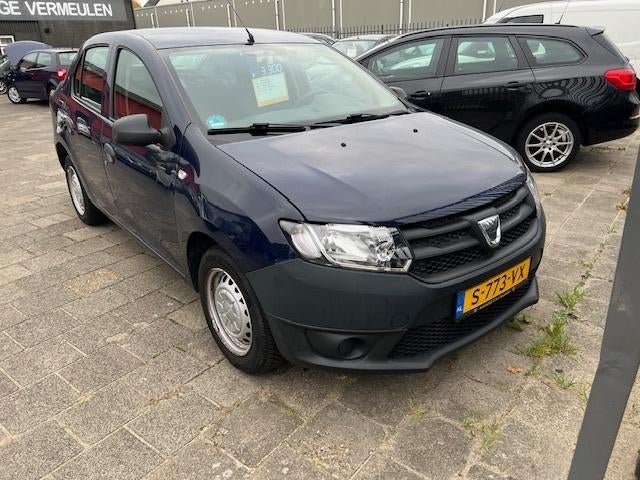 Dacia Logan 1.1 55KW Sedan 2015 Blauw, Auto's, Voorwielaandrijving, Stof, 74 pk, 4 cilinders