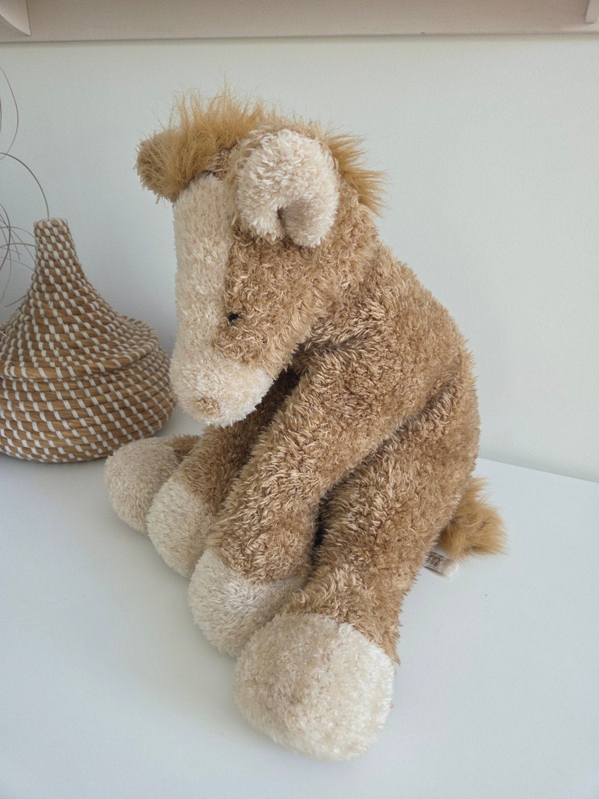 Vintage Happy Horse Paarden Knuffel XL met geluid., Paard, Met label, Overige karakters, Happy Horse