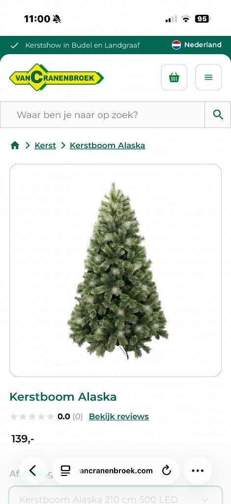 Kunst kerstboom, Ophalen, Zo goed als nieuw