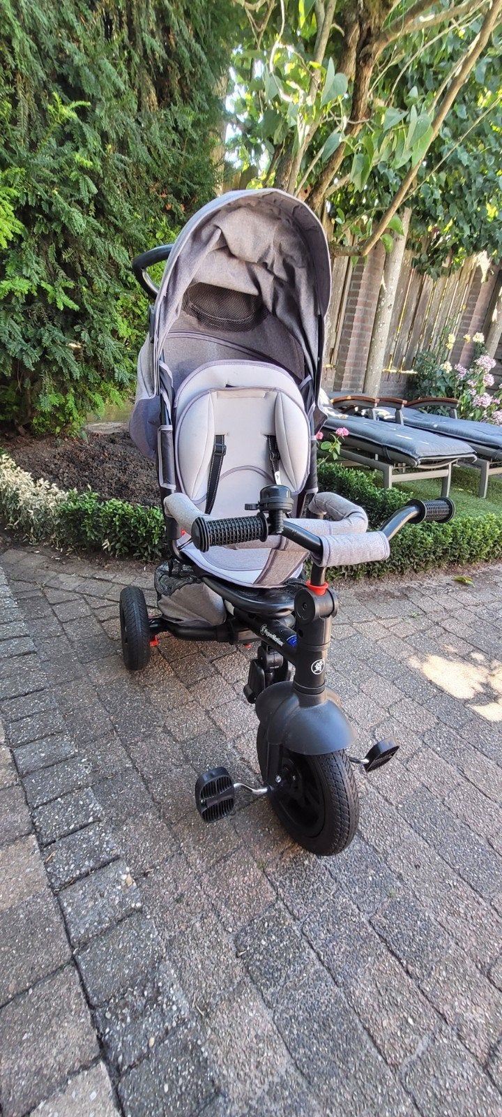 HyperMotion 5-in-1 Driewieler/Kinderwagen Grijs, Ophalen, Overige merken, Verstelbare duwstang