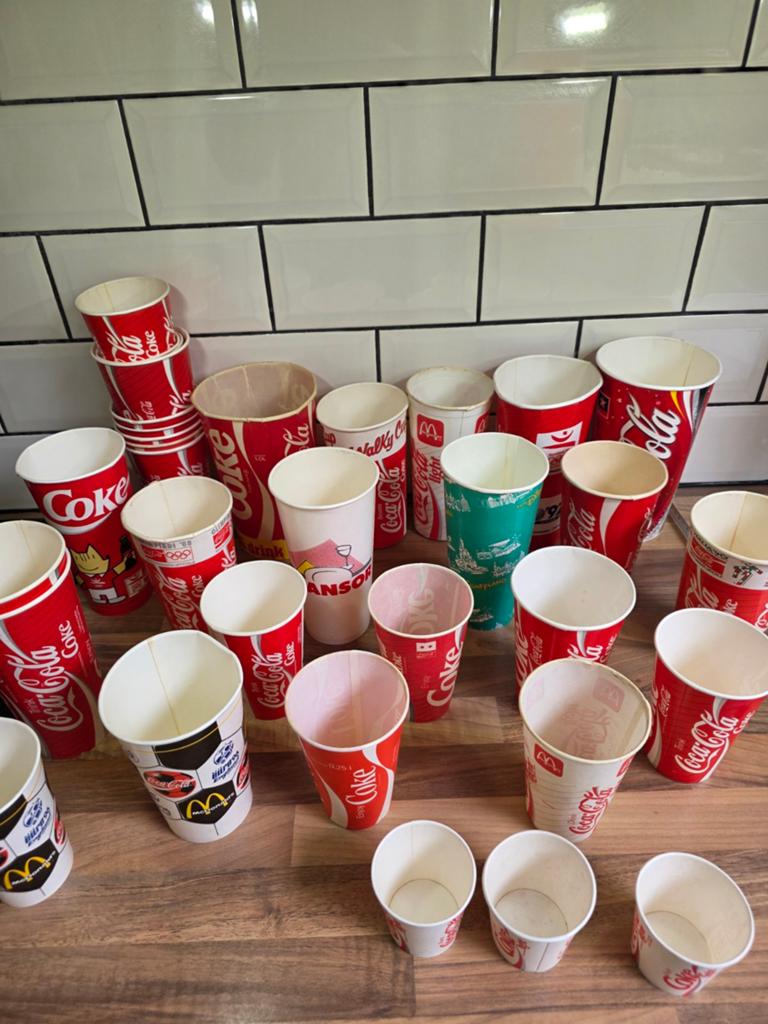 Vintag Kartonnen Coca-Cola - Diverse Maten en Ontwerpen, Verzamelen, Overige Verzamelen, Gebruikt, Ophalen of Verzenden