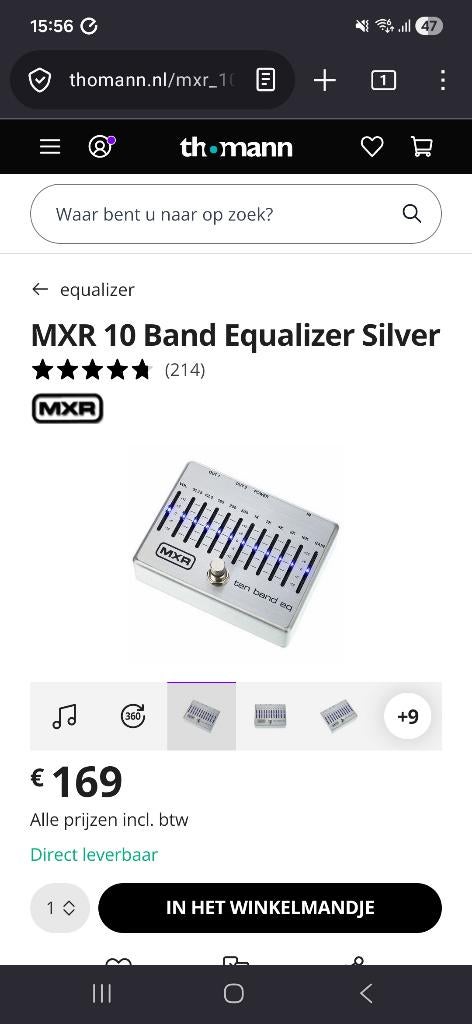 Mxr 10 band Equalizer, Muziek en Instrumenten, Effecten, Zo goed als nieuw, Equalizer, Ophalen