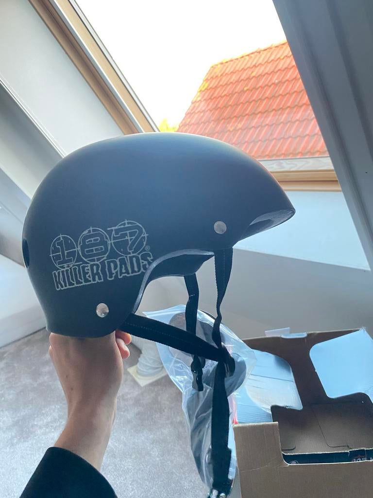 187 Killer Pads Certified Helm - Mat Zwart, Ophalen of Verzenden, Zo goed als nieuw