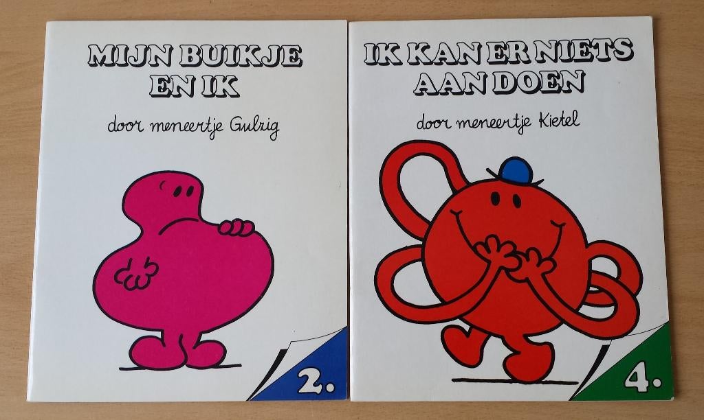 Men. Gulzig & Men. Kietel Maxi boekjes - R. Hargreaves -1986, Gelezen, Fictie algemeen, Roger Hargreaves, Ophalen of Verzenden