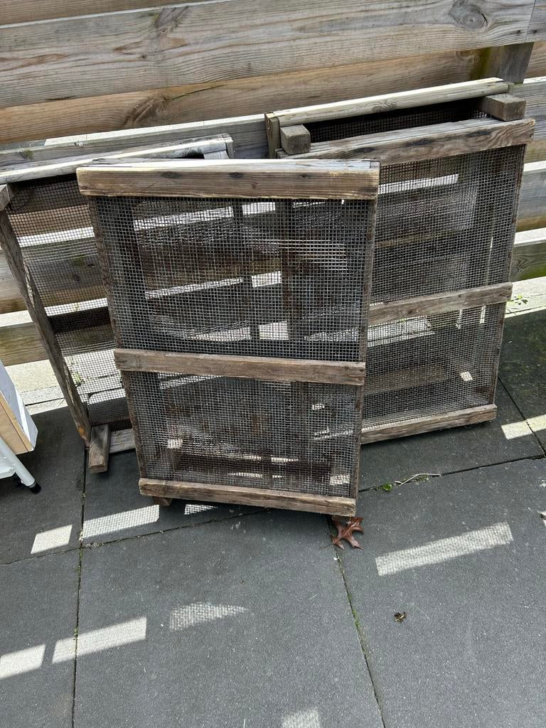 Aardappelkistjes / Oogstkisten van hout en gaas, Huis en Inrichting, Woonaccessoires | Kisten, Gebruikt, 50 tot 100 cm, Ophalen of Verzenden