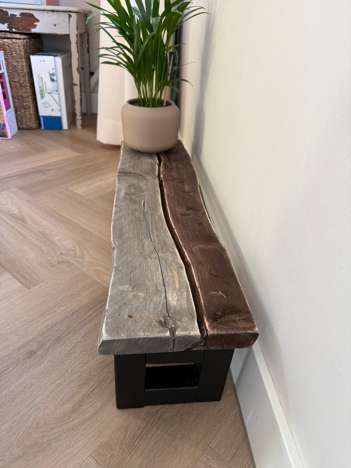 Nieuw vensterbank bankje van sloophout. 80x20x18, Ophalen of Verzenden, Nieuw, Hout