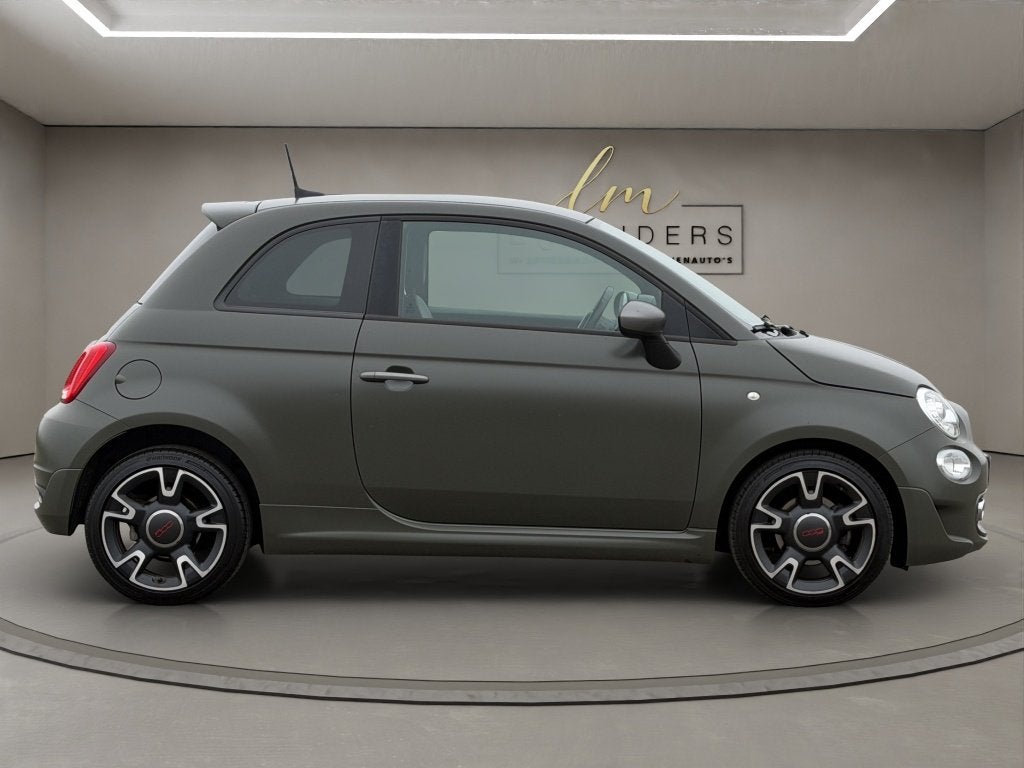 Fiat 500 0.9 TwinAir T Sport 2018 MAT GROEN | Apple CarPlay, Auto's, Keurmerk '100% Onderhouden', Gebruikt, Leder, Handgeschakeld