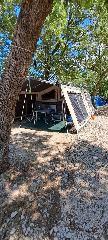 Campooz fat freddy zgan 2018, Caravans en Kamperen, Vouwwagens, Ophalen, Meerkleurig, Campooz, Tot en met 4