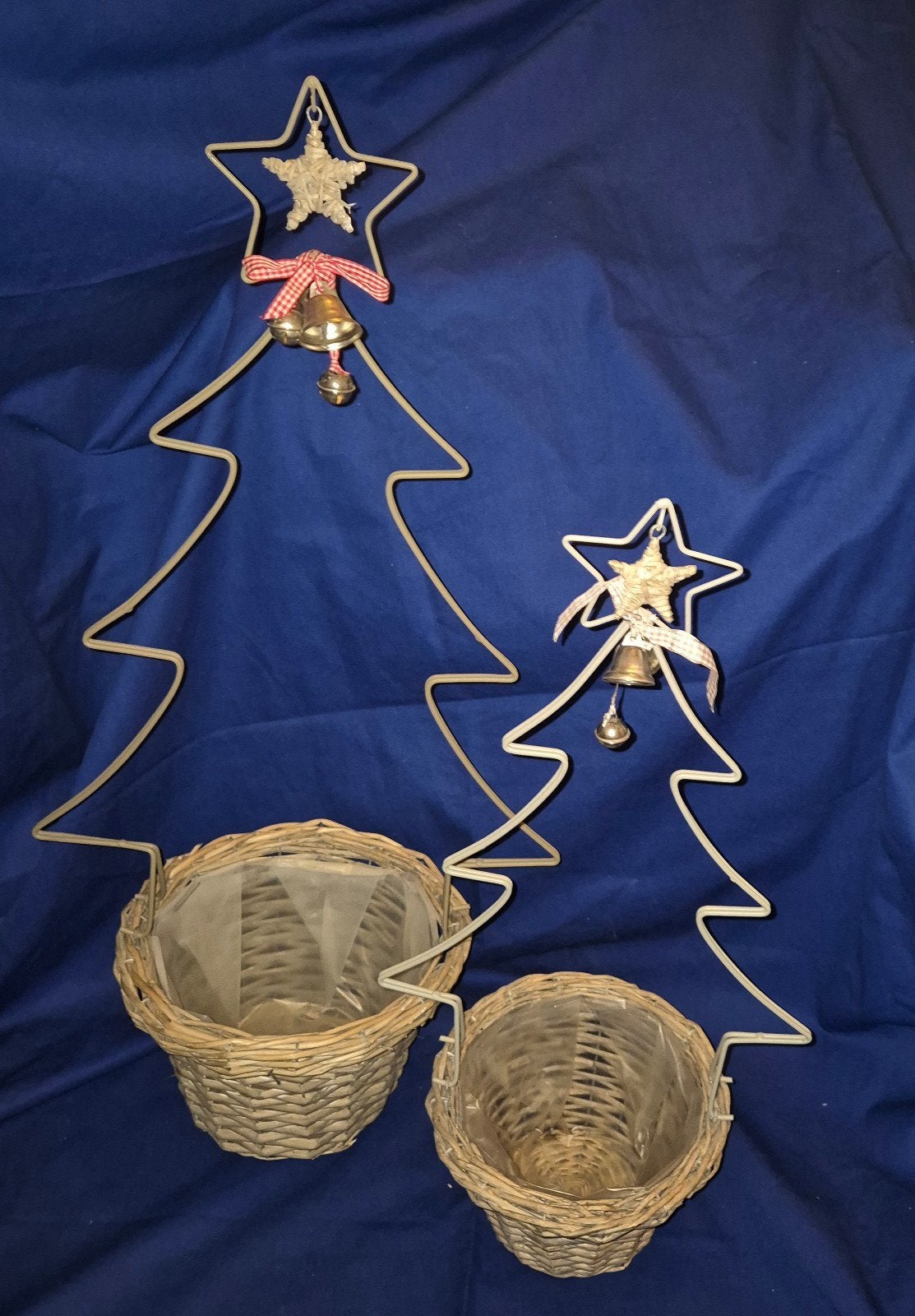 Z.G.A.N 2 x mooie bloempot met frame Kerstboom, Ophalen of Verzenden, Zo goed als nieuw
