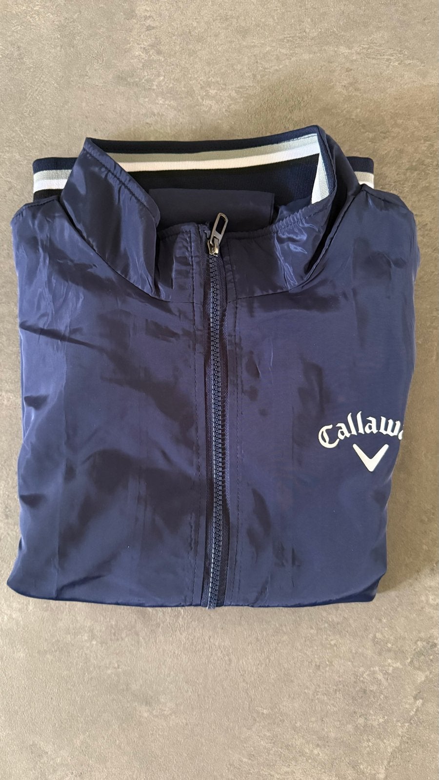 Stijlvol Callaway Golfjack Donkerblauw - Maat M (valt klein), Kleding | Heren, Sportkleding, Overige typen, Nieuw, Ophalen of Verzenden