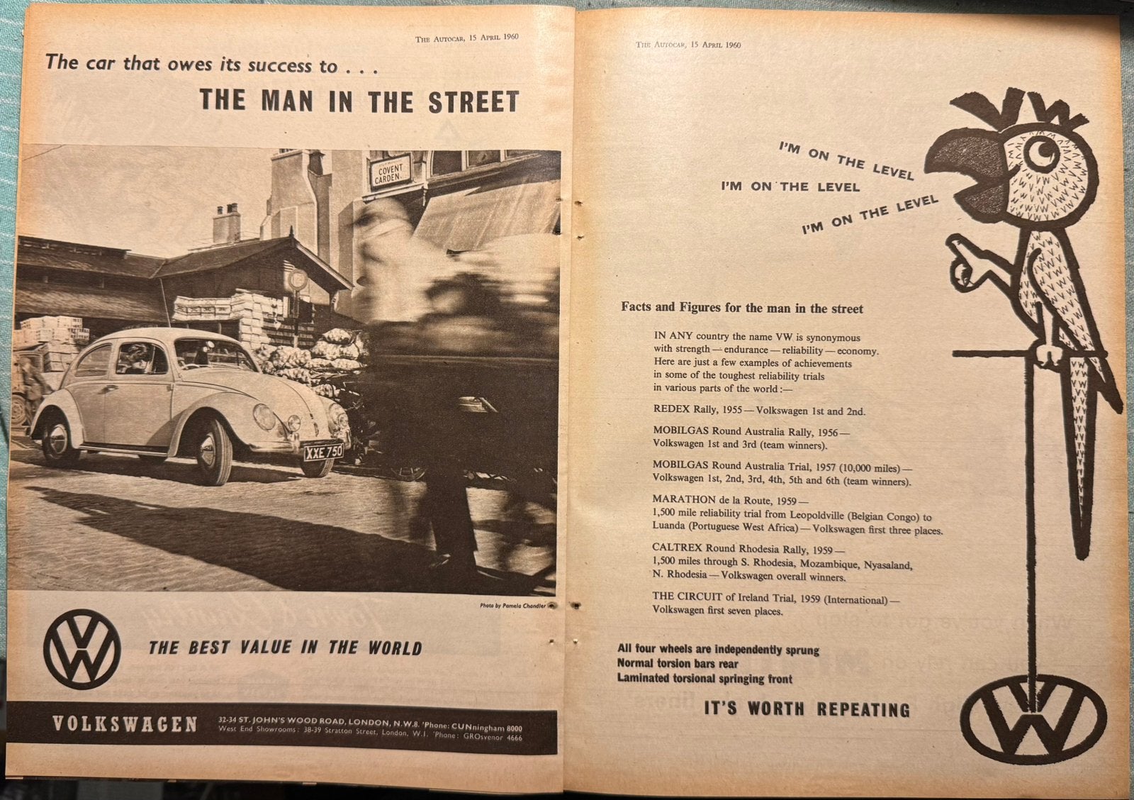 Advertentie 1960 Volkswagen Kever, Ophalen of Verzenden, Zo goed als nieuw, Auto's
