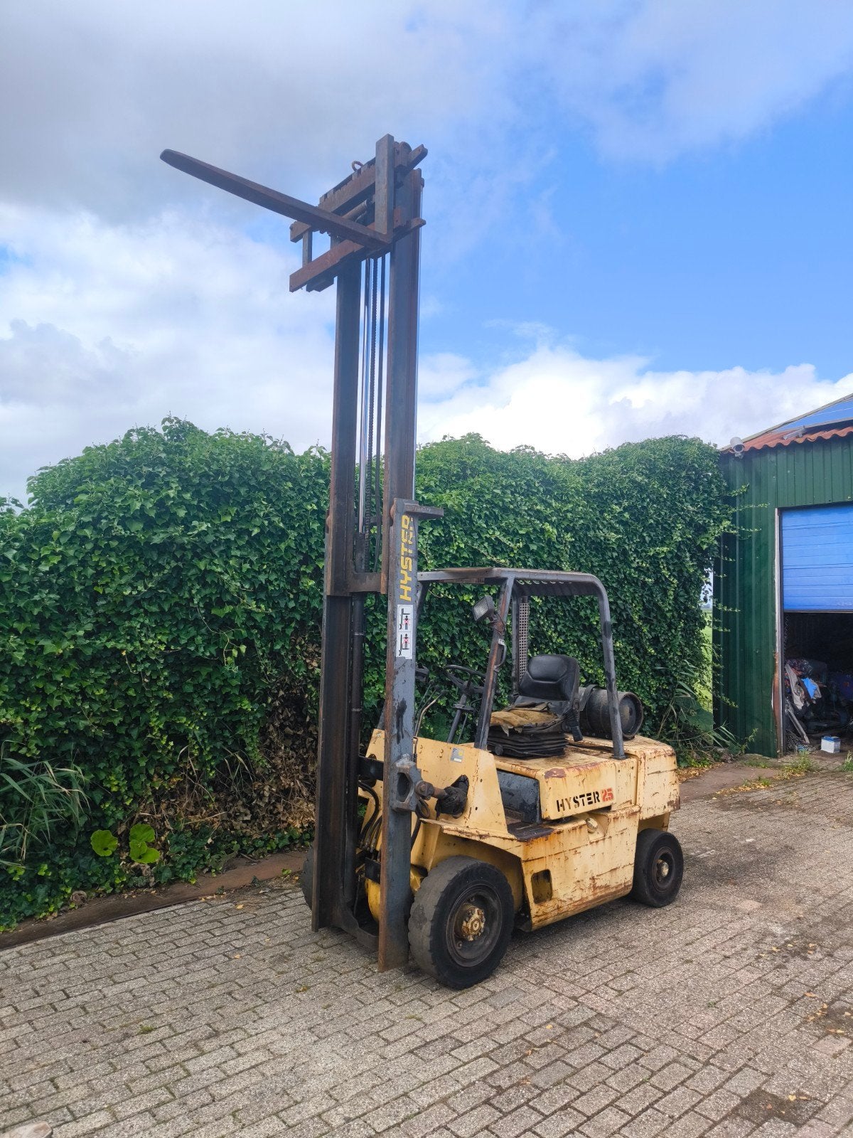 Hyster 2.5 Heftruck LPG, Ophalen