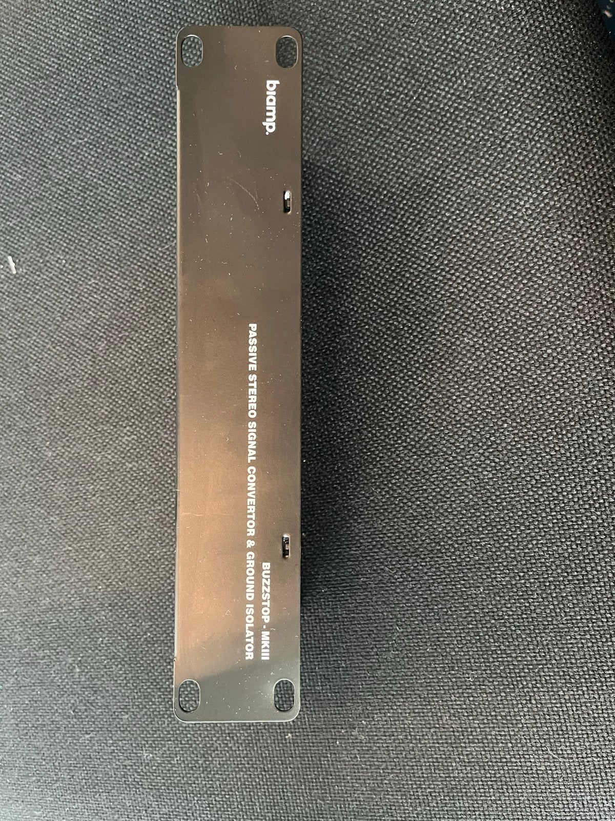 Biamp BuzzStop MKIII Passieve Signaalconverter Ground Isolat, Verzenden, Gebruikt