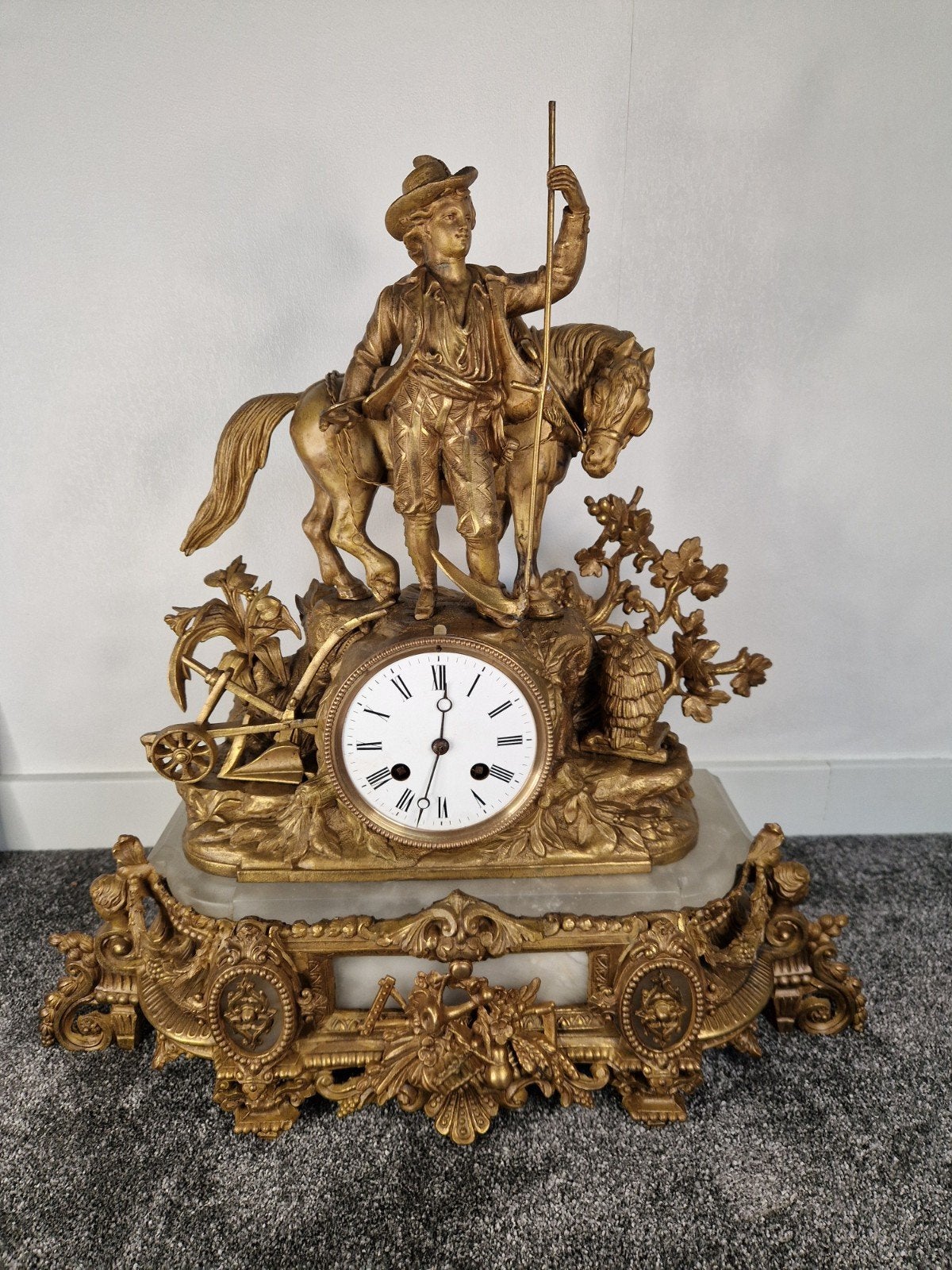 Franse pendule klok, Antiek en Kunst, Ophalen