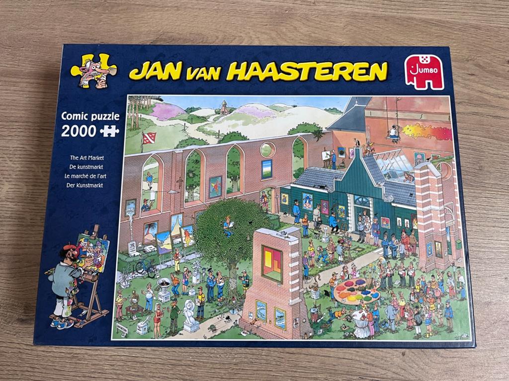 Jan van Haasteren - The art market - 2000 stukjes, Ophalen, Meer dan 1500 stukjes, Zo goed als nieuw, Legpuzzel
