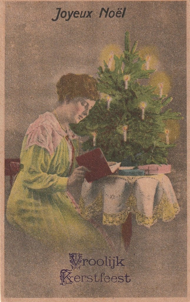 Joyeux Noel, Vroolijk Kerstfeest, Ophalen of Verzenden, 1920 tot 1940, Ongelopen, Feest(dag)