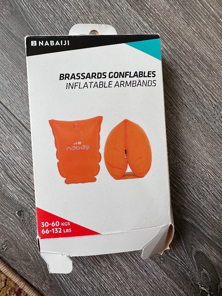 Gratis nieuwe opblaasbare zwembandjes – Nabaiji, Ophalen, Nieuw, Zwem- of Duikvliezen