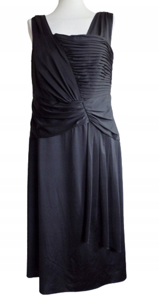 Cocktailjurk zwart Ulla Popken maat 46 Nieuw A53., Zwart, Maat 46/48 (XL) of groter, Nieuw, Ophalen of Verzenden