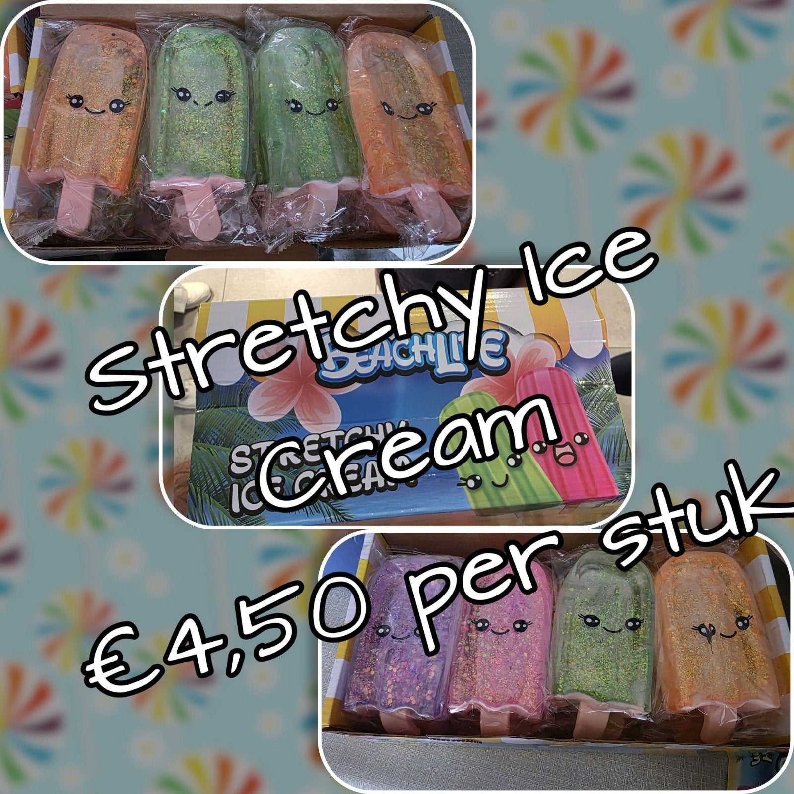 Nieuwe Stretchy Ice Cream Speeltjes - Per Stuk, Kinderen en Baby's, Ophalen of Verzenden, Nieuw, Jongen of Meisje