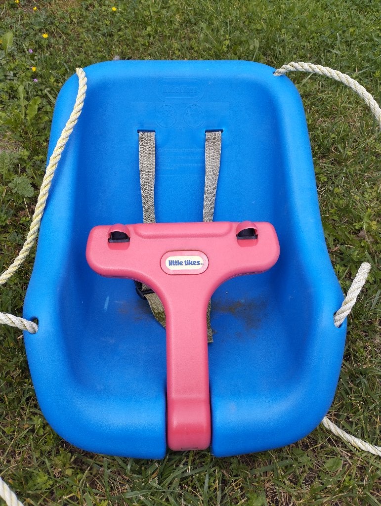 Kinder schommel little tikes, Kinderen en Baby's, Speelgoed | Buiten | Speeltoestellen, Ophalen, Gebruikt, Schommel